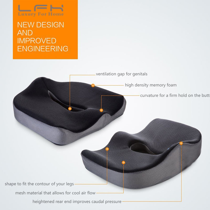 ErgoNova SeatComfort™ Orthopädisches Steißbein-Sitzkissen (Coccyx Orthopedic Comfortable)