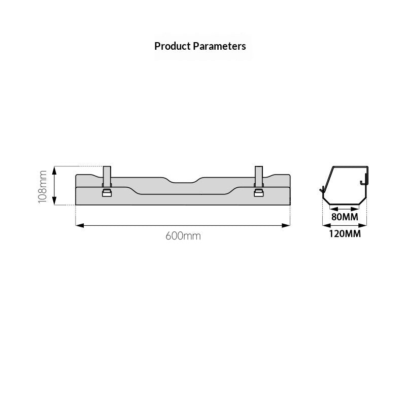 ErgoNova CableFlow™ Untertisch-Kabelwanne (Ohne Bohren) (No-Drill Under-Desk Cable)