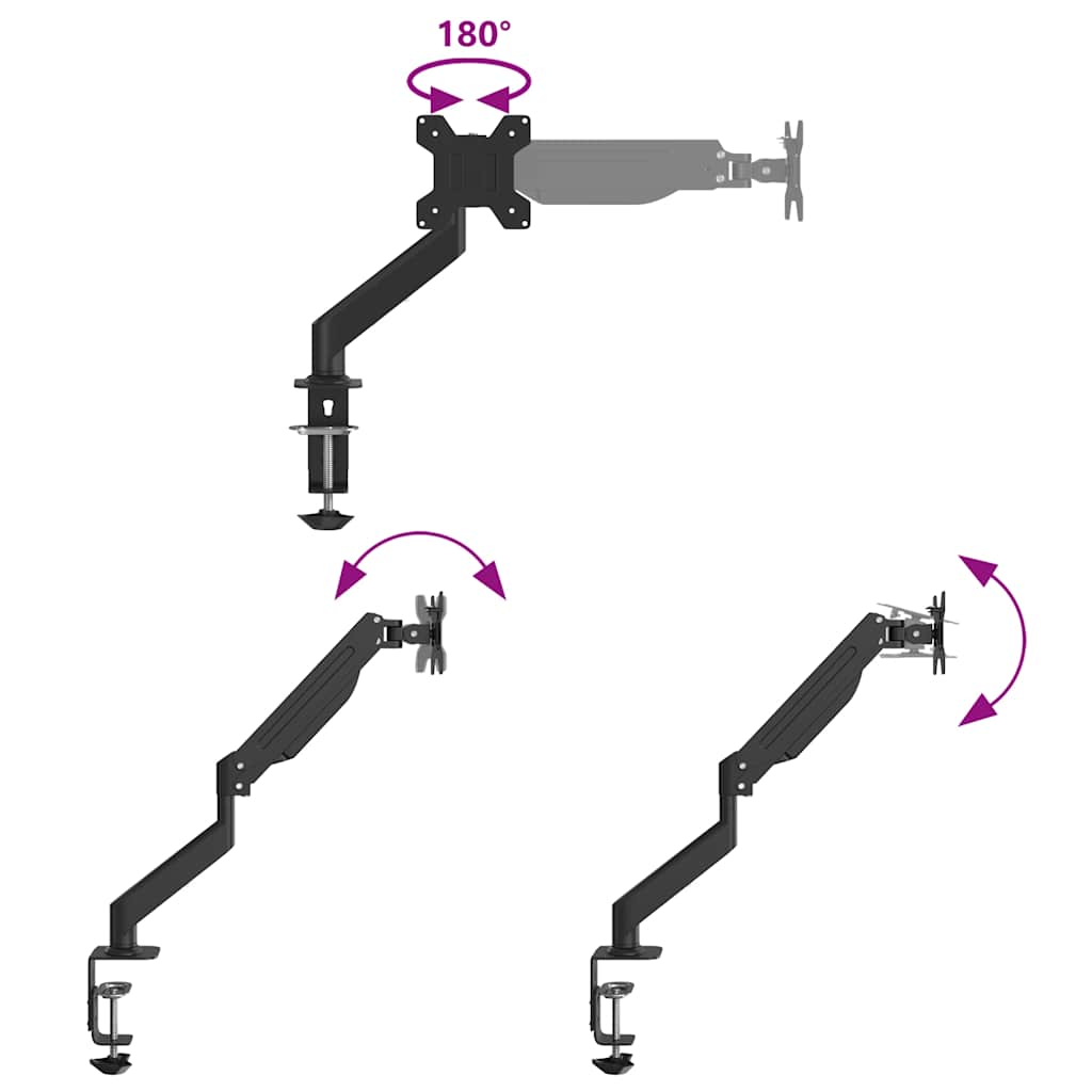 ErgoNova MonitorRise™ Dual-Monitor Gasfeder-Gelenkarm (Monitor Arm Single)