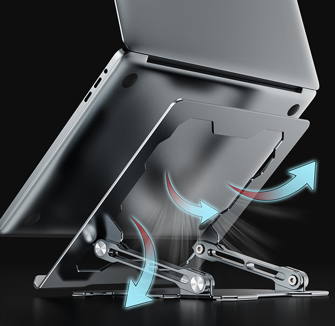 ErgoNova FlexiDesk™ Aluminium Laptop- & Tablet-Ständer (Höhenverstellbar)