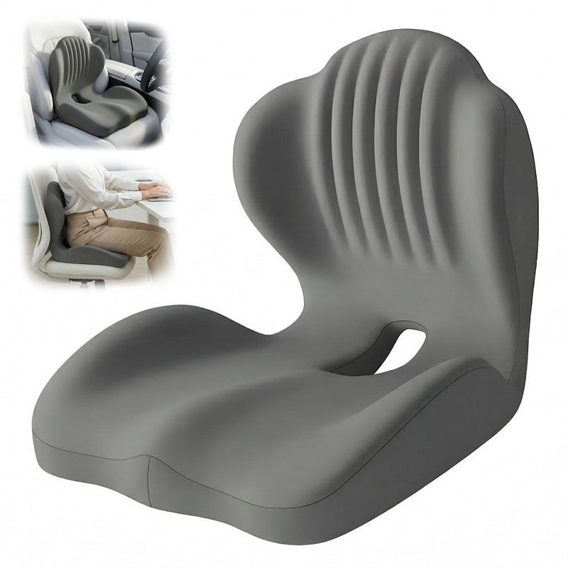 ErgoNova LordosePlus™ 2-in-1 Ergonomisches Rücken- & Sitzkissen-Set - Ergonomie Detailansicht
