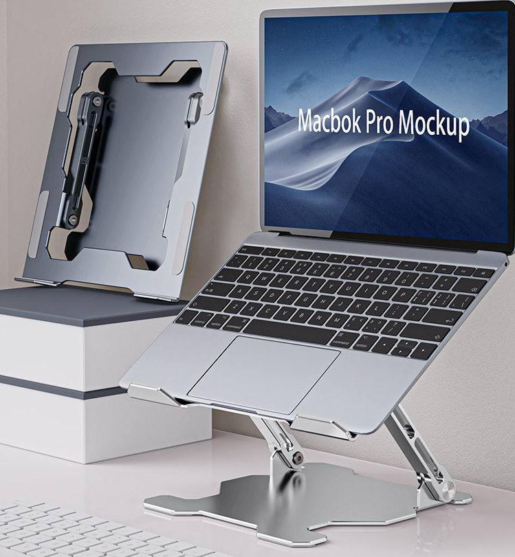 ErgoNova FlexiDesk™ Aluminium Laptop- & Tablet-Ständer (Höhenverstellbar)