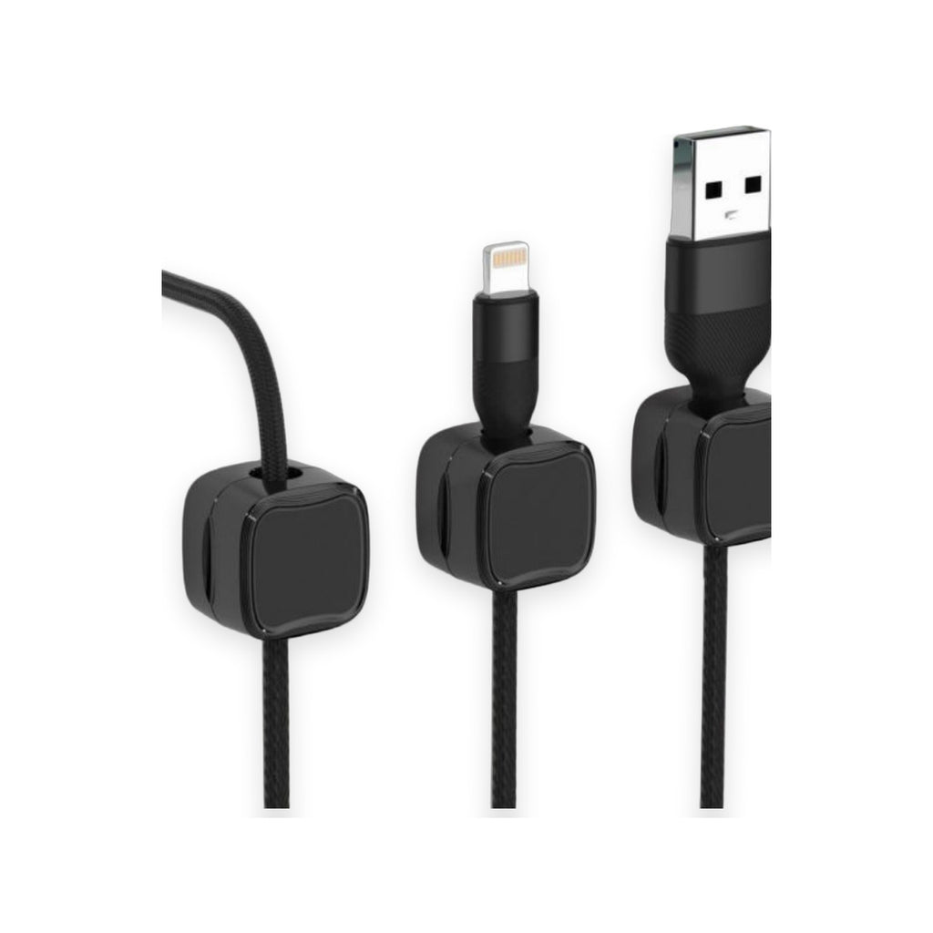 ErgoNova CableFlow™ Flexibler Schreibtisch-Kabelschlauch (Magnetic Cable Clip) - Studio Freisteller Cover