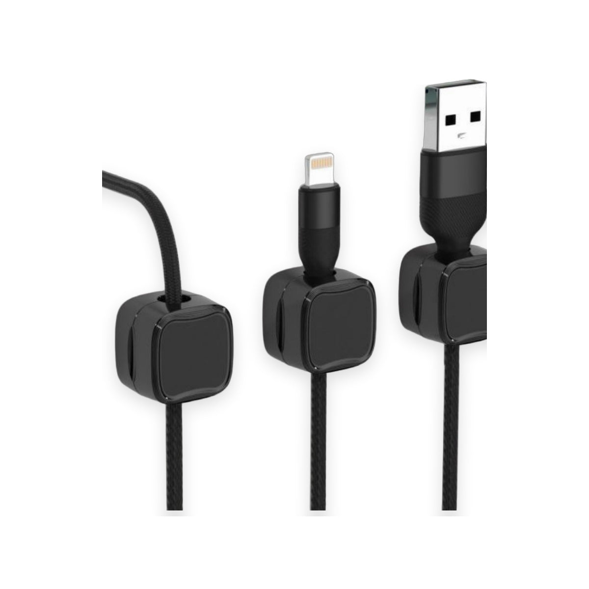 ErgoNova CableFlow™ Flexibler Schreibtisch-Kabelschlauch (Magnetic Cable Clip) - Studio Freisteller Cover